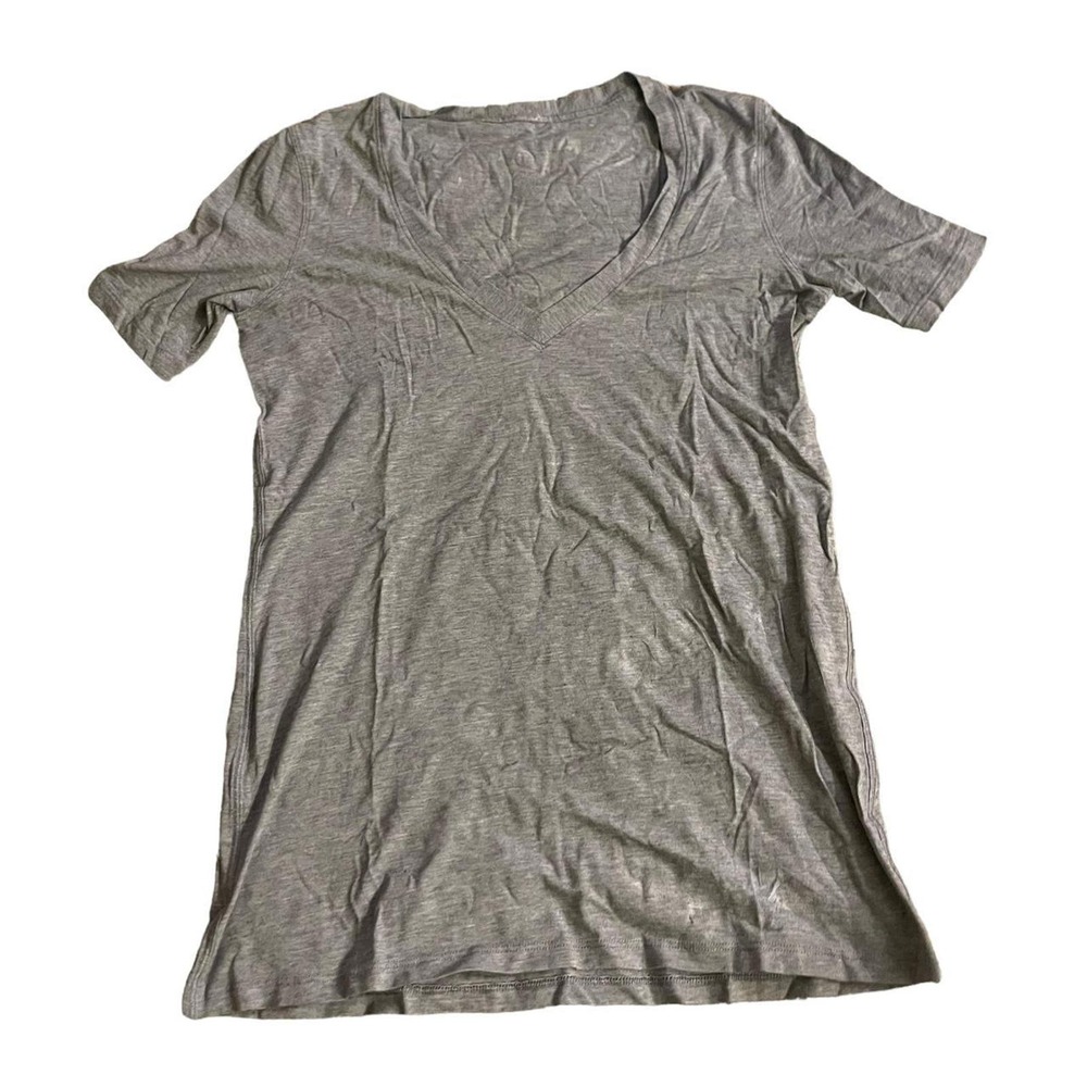 The grey lululemon vneck t shirt